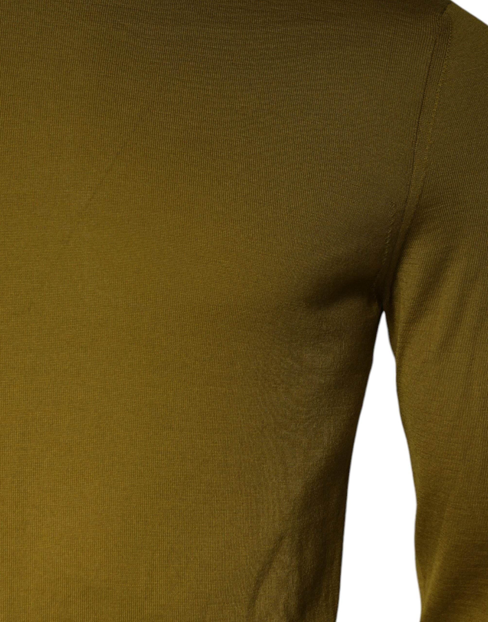 Dolce & Gabbana Brown Cashmere Turtleneck Pullover Sweater - Hilstor