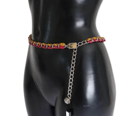Dolce & Gabbana Elegant Multicolor Crystal-Embellished Belt - Hilstor