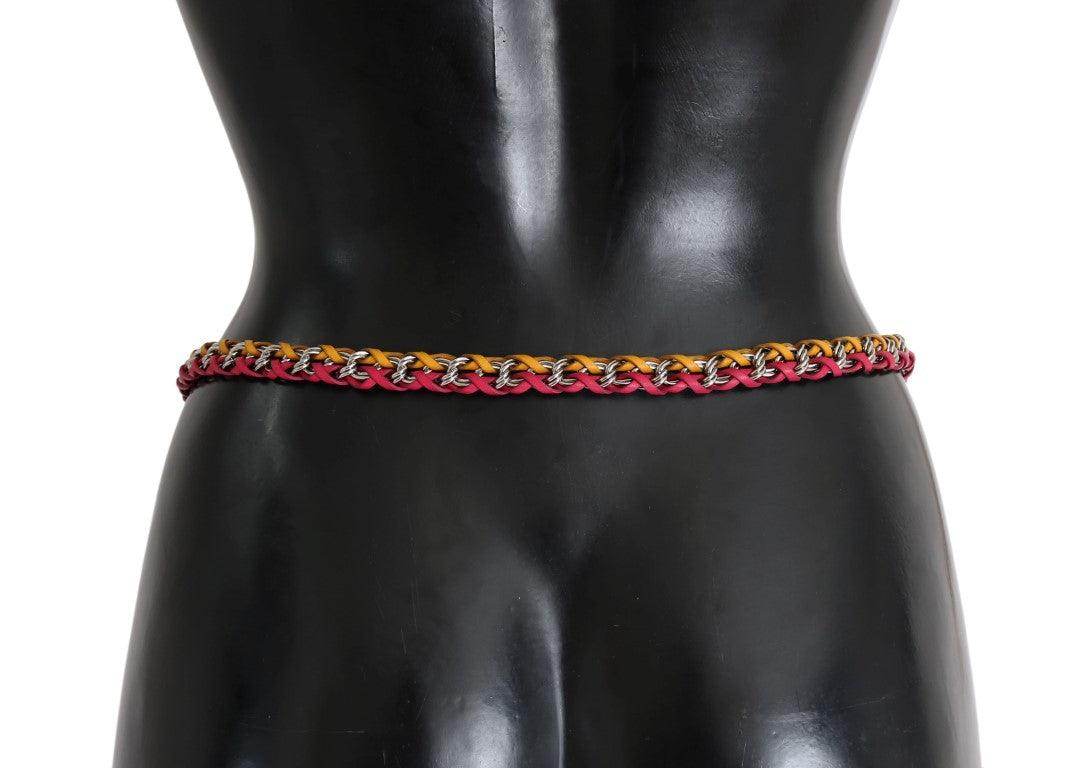 Dolce & Gabbana Elegant Multicolor Crystal-Embellished Belt - Hilstor