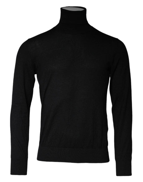 Dolce & Gabbana Black LongSleeve Turtleneck Pullover Sweater - Hilstor