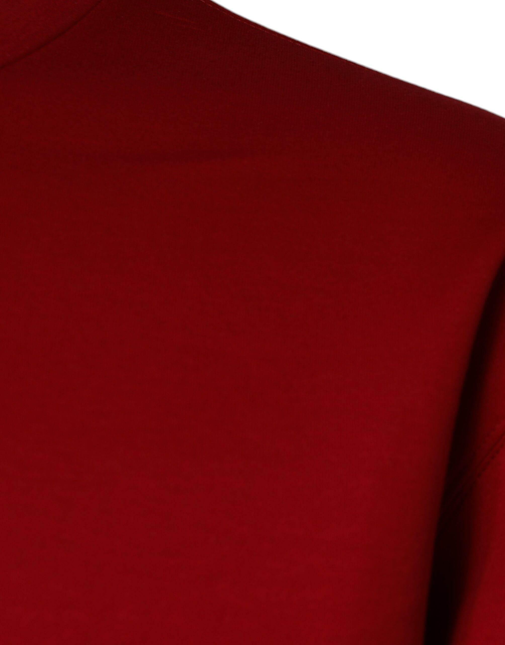 Dolce & Gabbana Maroon DG Logo Cotton Sweatshirt Sweater - Hilstor