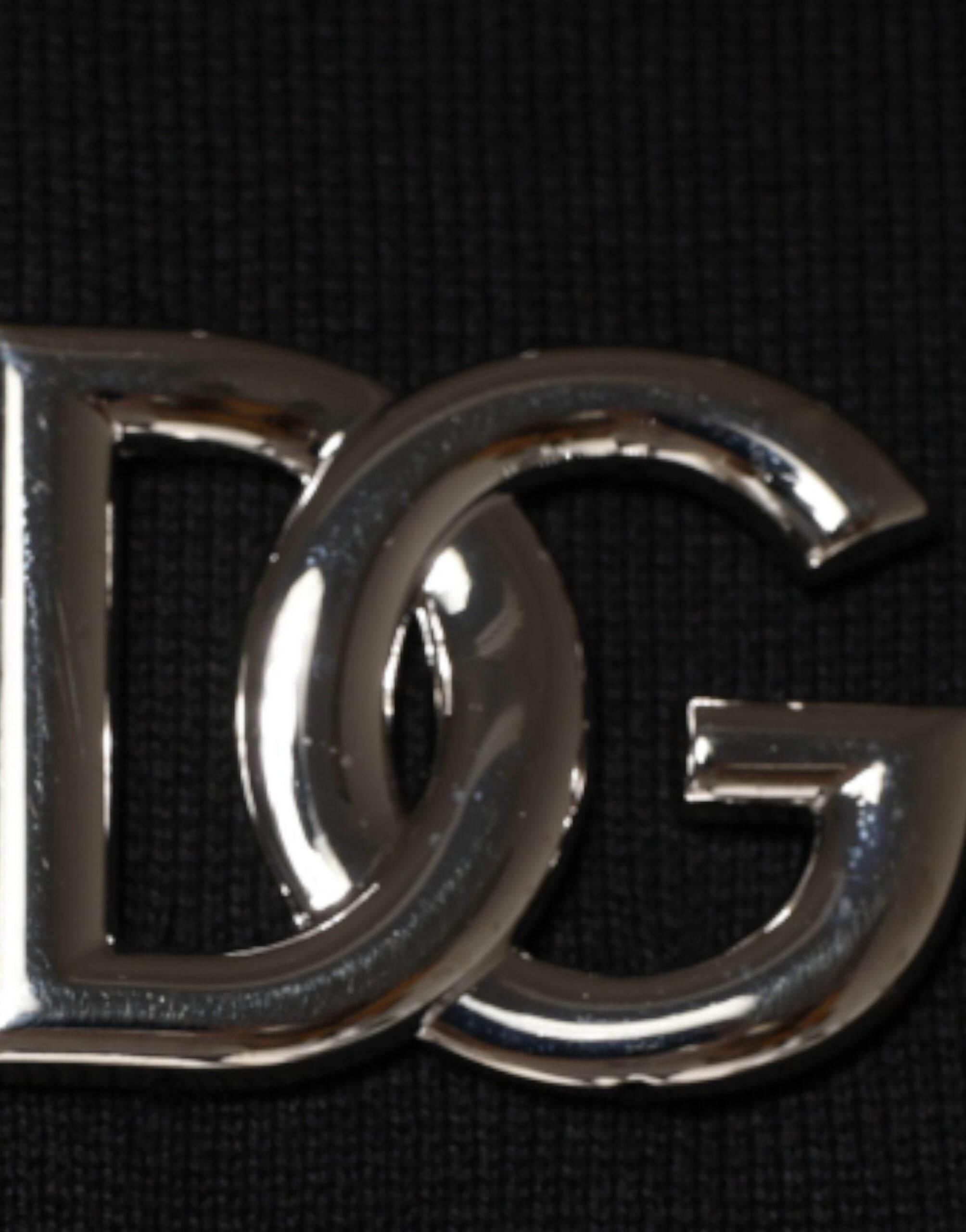 Dolce & Gabbana Black Logo Stud Pullover Sweatshirt Sweater - Hilstor