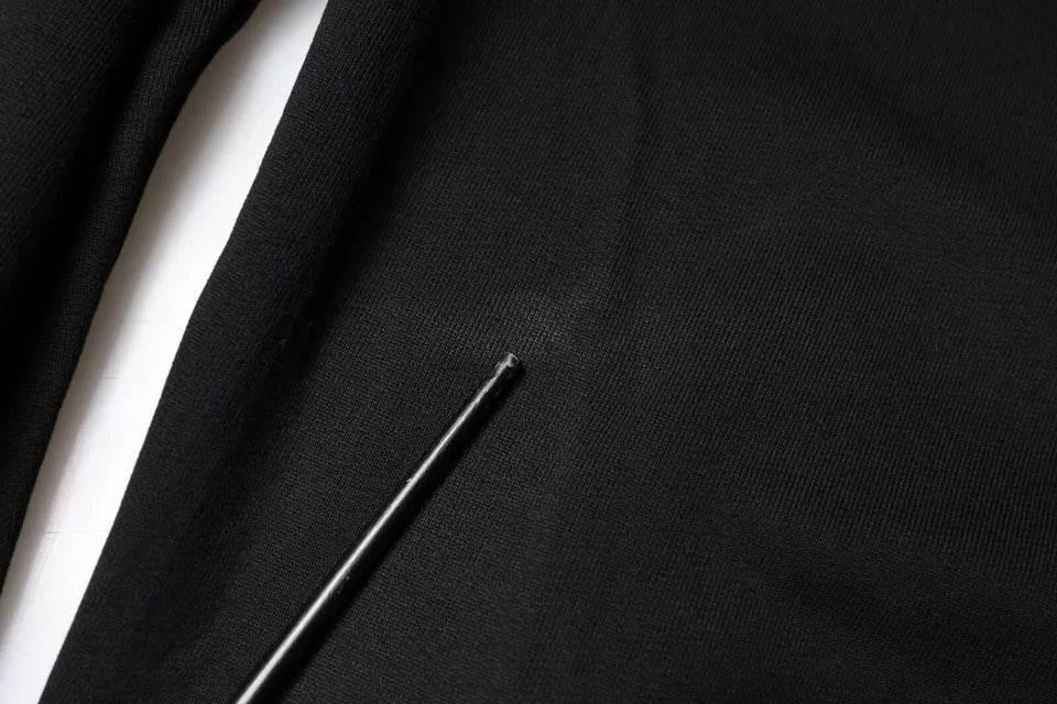 Dolce & Gabbana Black Logo Stud Pullover Sweatshirt Sweater - Hilstor