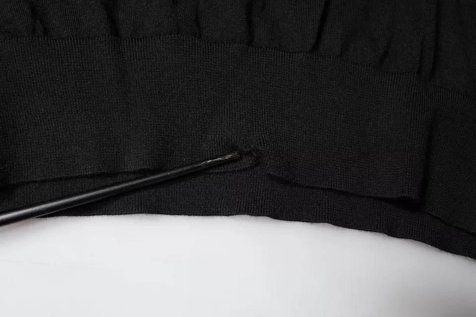 Dolce & Gabbana Black Long Sleeve Turtleneck Men Pullover Sweater - Hilstor