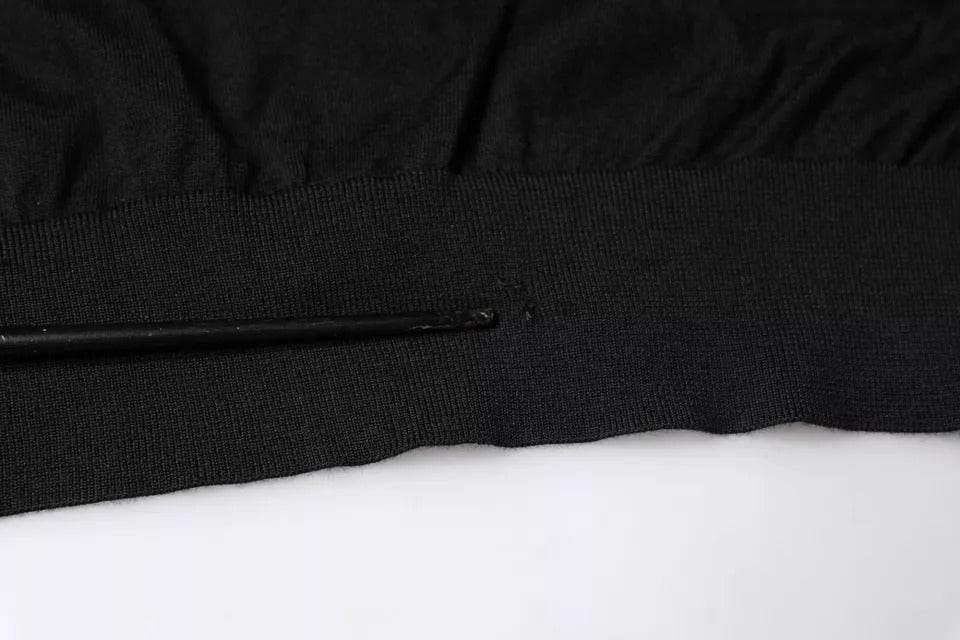 Dolce & Gabbana Black Long Sleeve Turtleneck Men Pullover Sweater - Hilstor