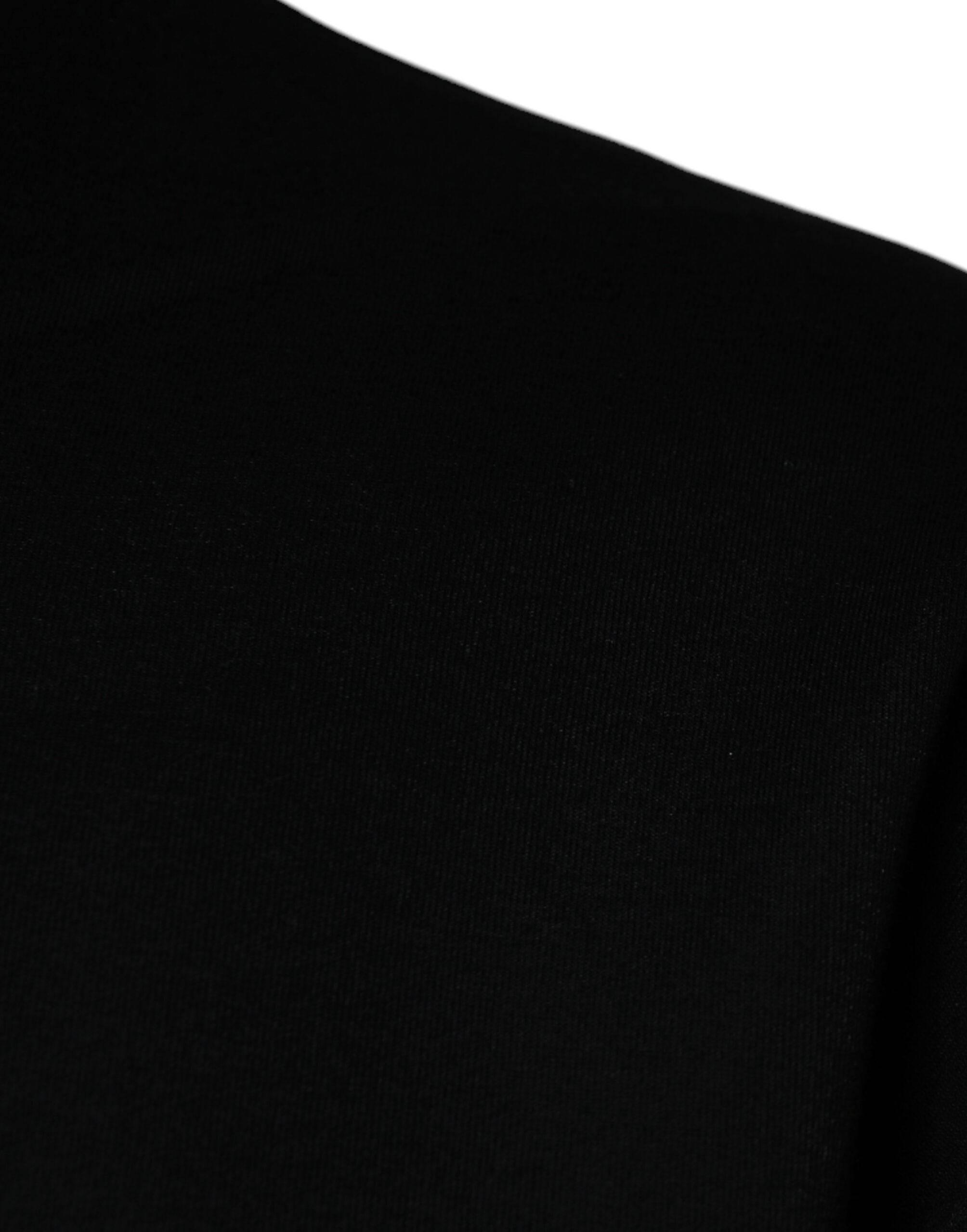 Dolce & Gabbana Black DG Logo Cotton Men Sweatshirt Sweater - Hilstor