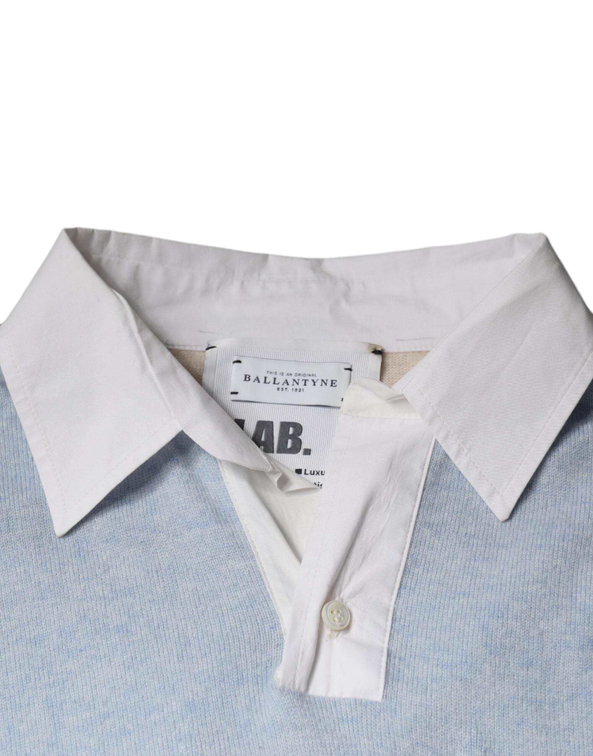 Ballantyne Multicolor Patterned Collared Long Sleeves Pullover Sweater - Hilstor