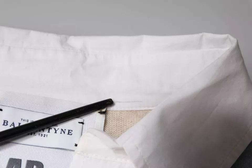 Ballantyne Multicolor Patterned Collared Long Sleeves Pullover Sweater - Hilstor