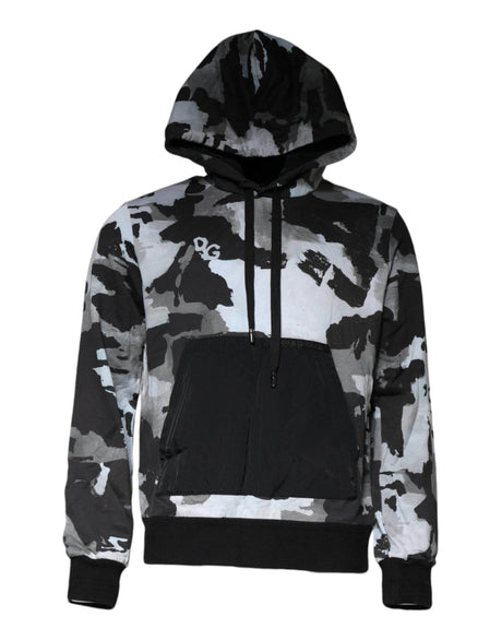 Dolce & Gabbana Multicolor Camouflage Men Hooded Sweater - Hilstor