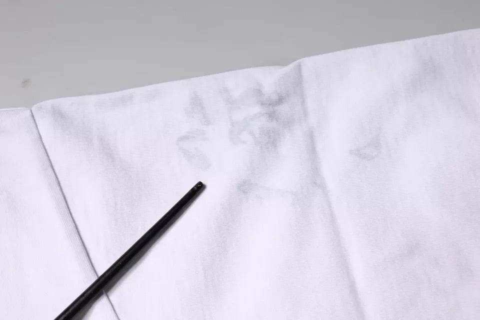 Dolce & Gabbana White Logo Print Cotton Crew Neck T-shirt - Hilstor