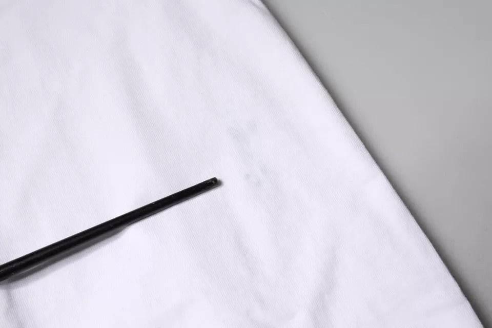 Dolce & Gabbana White Logo Print Cotton Crew Neck T-shirt - Hilstor