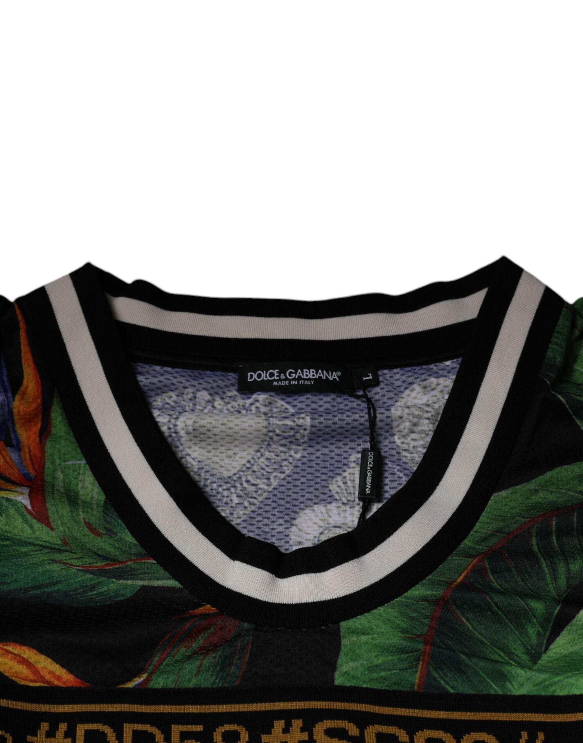 Dolce & Gabbana Multicolor Tropical Sleeveless Tank T-shirt - Hilstor