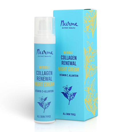 Collagen Renewing Neroli Night Cream – 50ml, Anti-Aging Moisturizer for Youthful Skin, Made in Europe - Hilstor