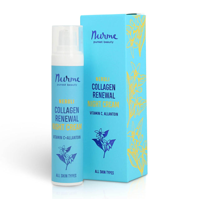 Collagen Renewing Neroli Night Cream – 50ml, Anti-Aging Moisturizer for Youthful Skin, Made in Europe - Hilstor