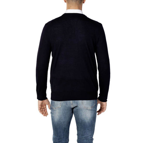 Armani Exchange Blue Wool T-Shirt - Hilstor