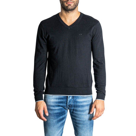 Armani Exchange Black Cotton T-Shirt - Hilstor