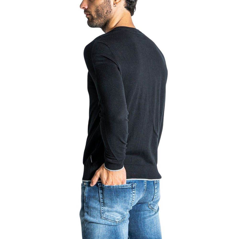 Armani Exchange Black Cotton T-Shirt - Hilstor