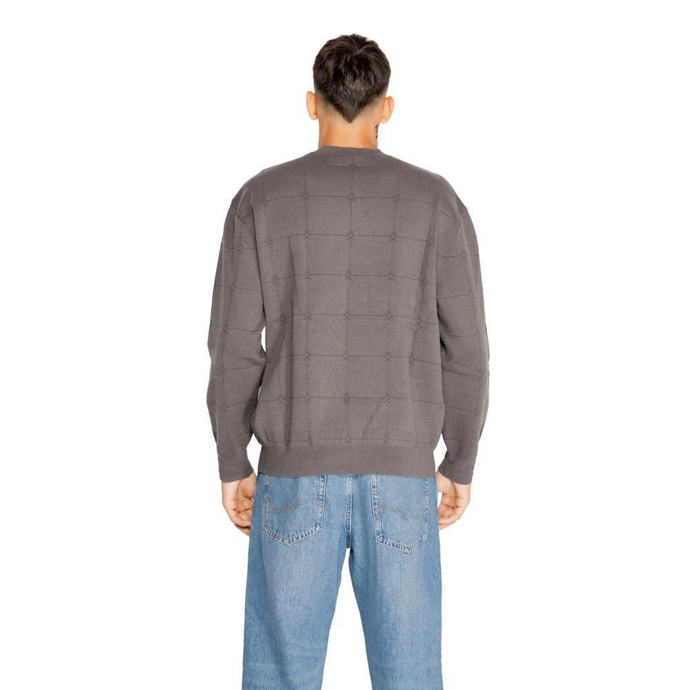 Armani Exchange Gray Cotton T-Shirt - Hilstor