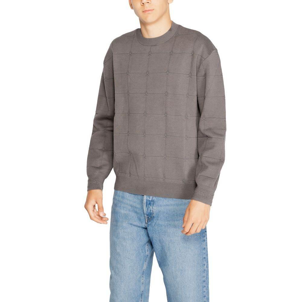 Armani Exchange Gray Cotton T-Shirt - Hilstor