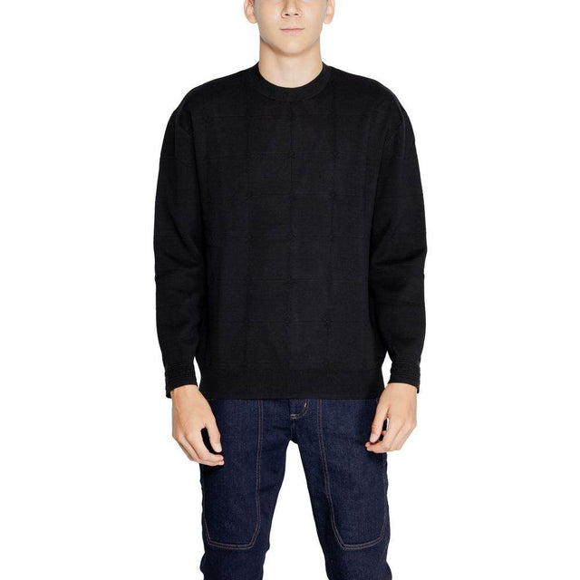 Armani Exchange Black Cotton T-Shirt - Hilstor