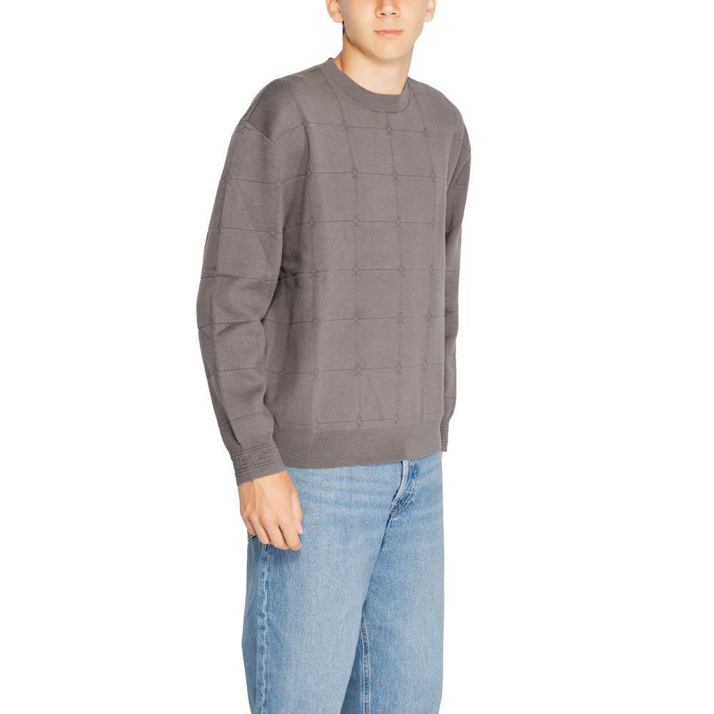 Armani Exchange Gray Cotton T-Shirt - Hilstor