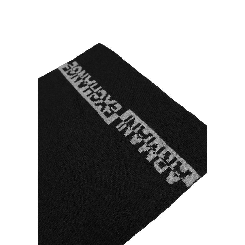 Armani Exchange Black Polyamide Scarf - Hilstor