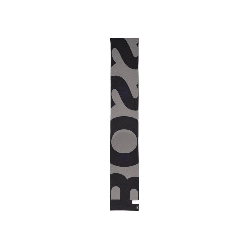 Hugo Boss Black Wool Scarf - Hilstor