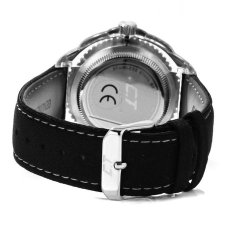 Chronotech Black Leather Watch - Hilstor