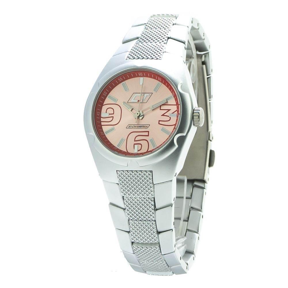 Chronotech Silver Polycarbonate Watch - Hilstor