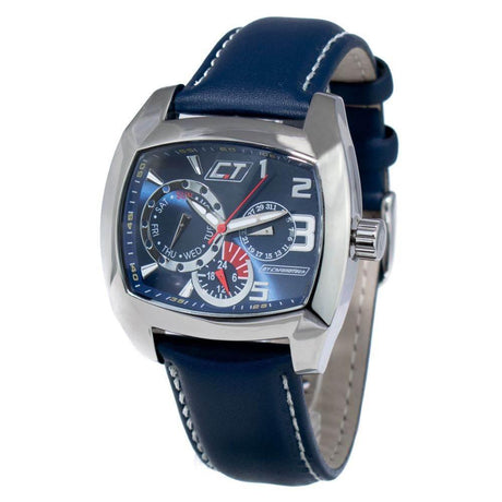 Chronotech Blue Leather Watch - Hilstor