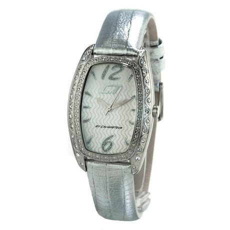 Chronotech Silver Leather Watch - Hilstor