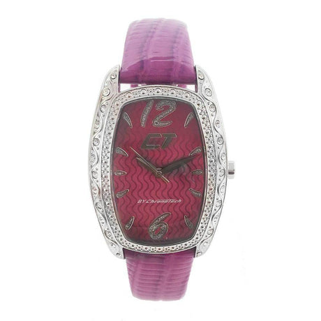 Chronotech Purple Leather Watch - Hilstor