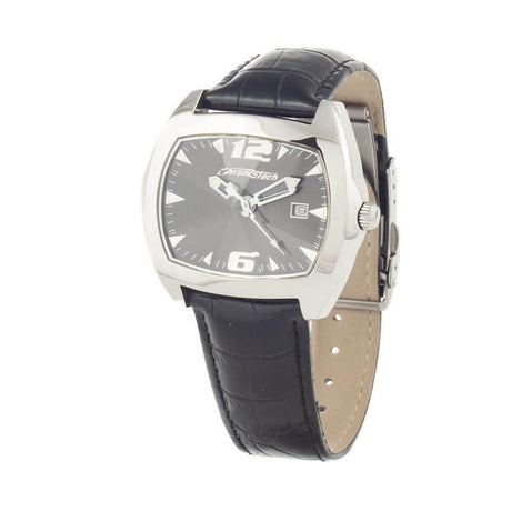 Chronotech Black Leather Watch - Hilstor