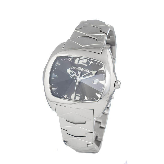 Chronotech Silver Steel Watch - Hilstor