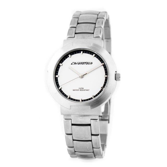Chronotech Silver Steel Watch - Hilstor