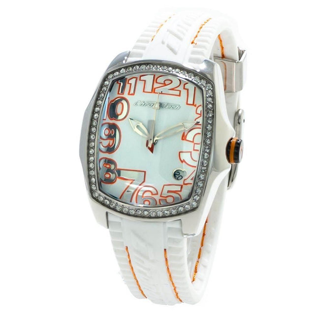 Chronotech White Rubber Watch - Hilstor