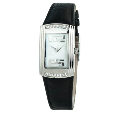 Chronotech Black Leather Watch - Hilstor
