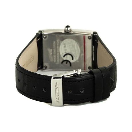 Chronotech Black Leather Watch - Hilstor