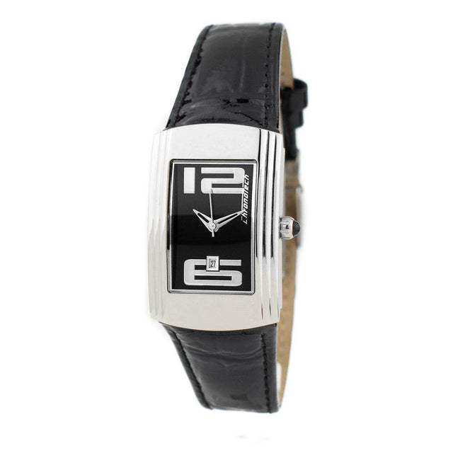 Chronotech Black Leather Watch - Hilstor