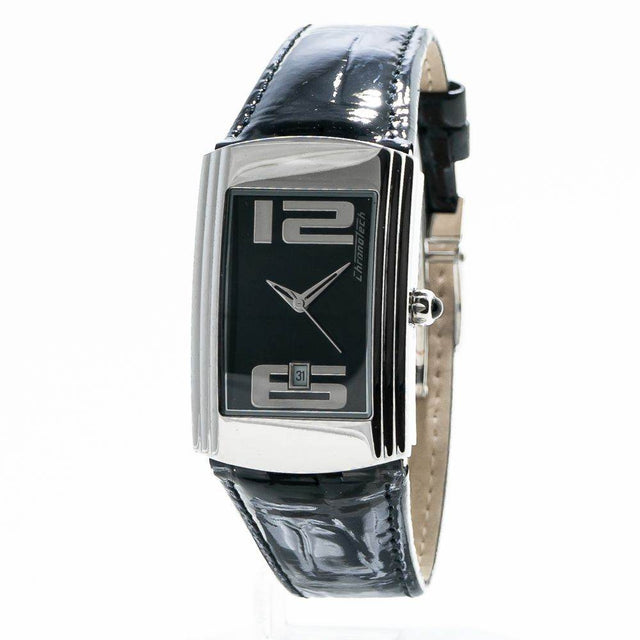Chronotech Black Leather Watch - Hilstor