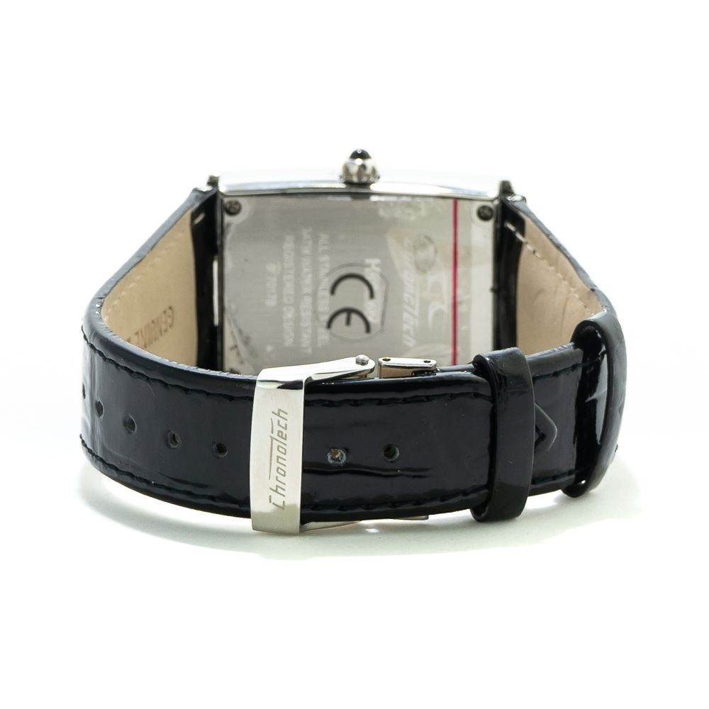 Chronotech Black Leather Watch - Hilstor