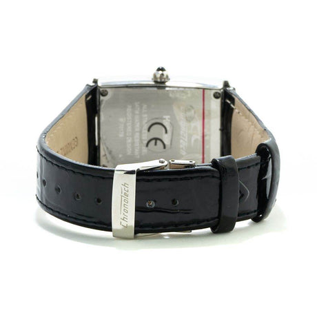 Chronotech Black Leather Watch - Hilstor