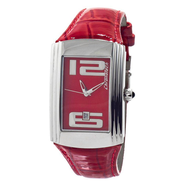 Chronotech Red Leather Watch - Hilstor