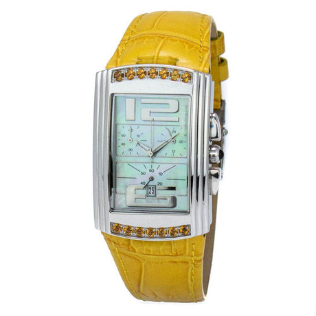 Chronotech Yellow Leather Watch - Hilstor