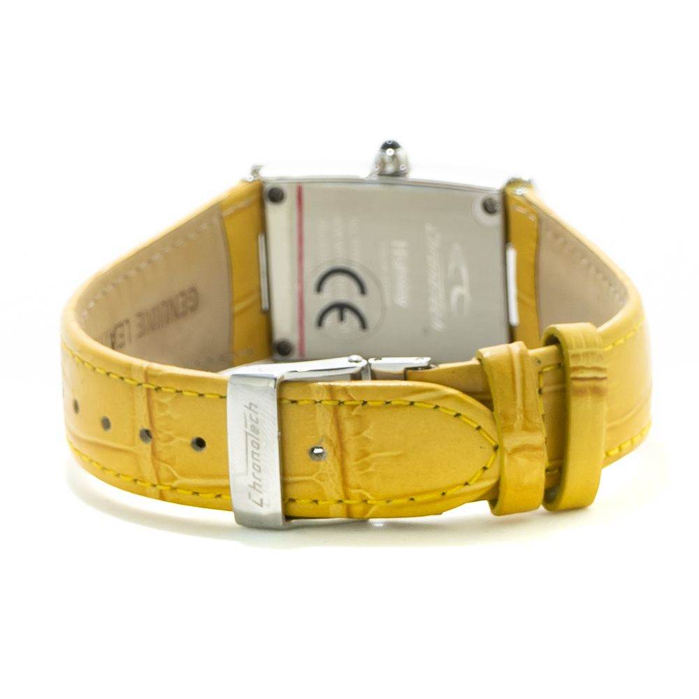 Chronotech Yellow Leather Watch - Hilstor