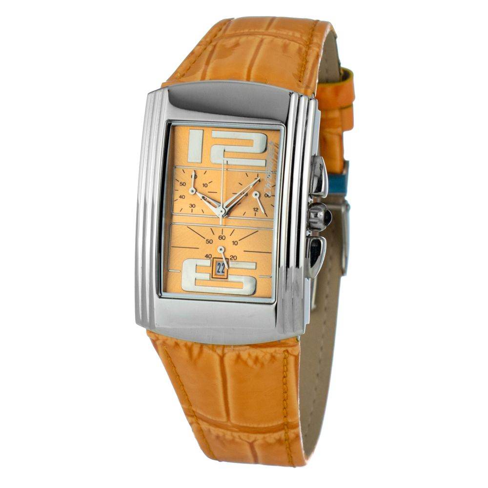 Chronotech Orange Leather Watch - Hilstor