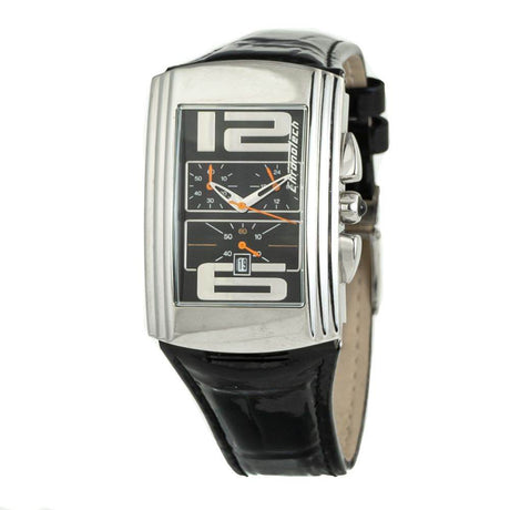 Chronotech Black Leather Watch - Hilstor