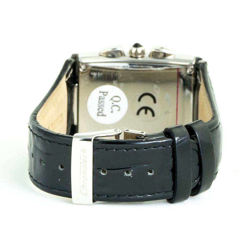 Chronotech Black Leather Watch - Hilstor