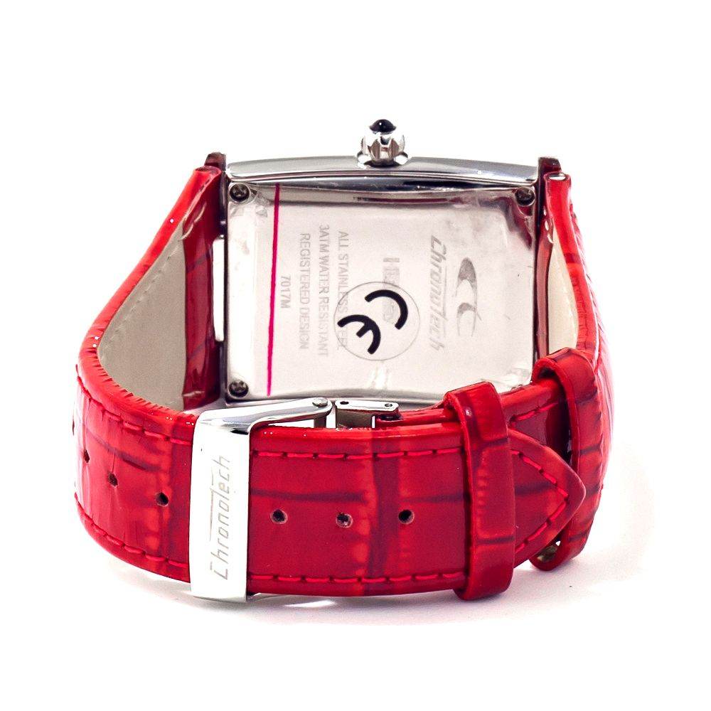 Chronotech Red Leather Watch - Hilstor