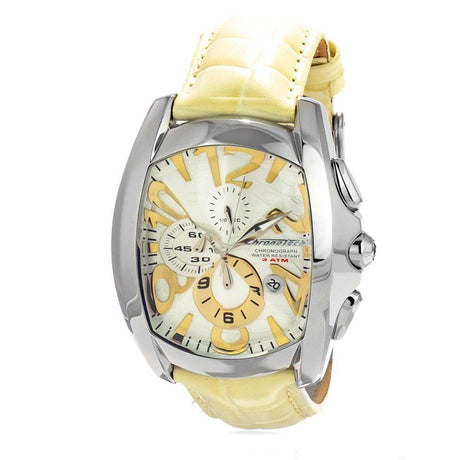 Chronotech Yellow Leather Watch - Hilstor